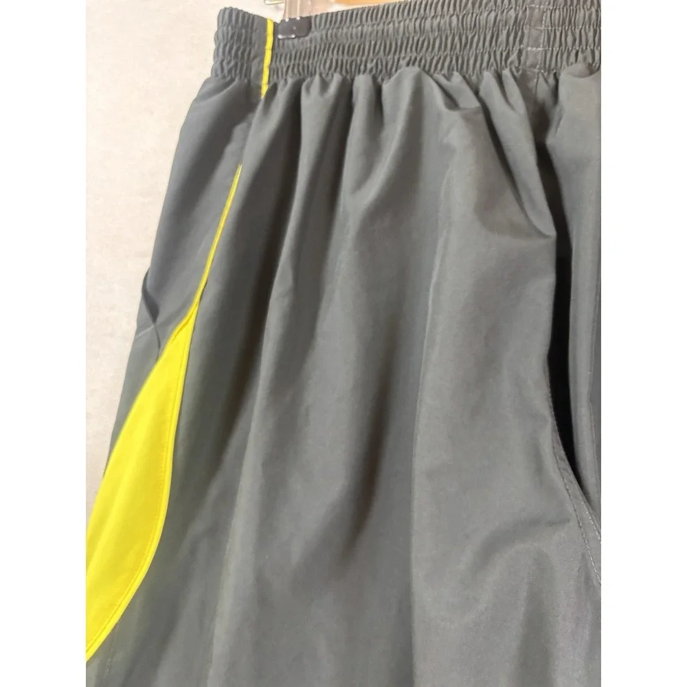 Nike Dri-Fit Joggers Men's Large‎ 32x30 Navy Yellow Ankle Zip Track Pants
